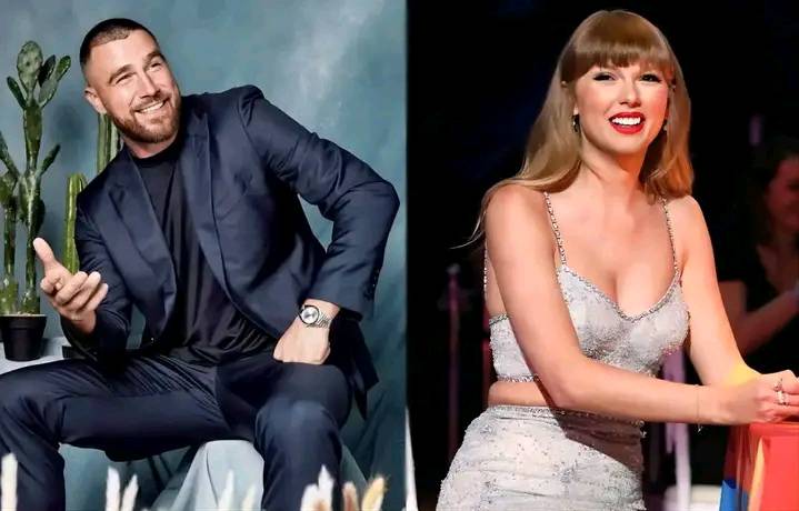 Taylor Swift and Travis Kelce.