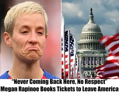 “Never Coming Back Here”: Megan Rapinoe Books Tickets to Leave America and made a vow with her life... see more