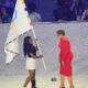 Just in: Why is Simone Biles in a walking boot? Biles held the Olympic flag with Los Angeles Mayor Karen Bass during the handoff for the 2028 Olympics, but her left foot was the center of attention... she, she…See more