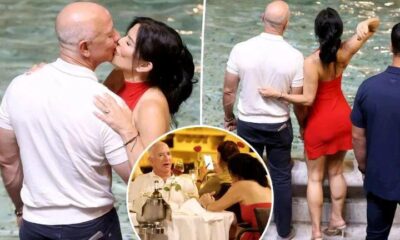 Breaking: Jeff Bezos and Lauren Sánchez share sweet kiss in front of Trevi Fountain before romantic dinner date in Rome and announced that they are expecting a new…See More