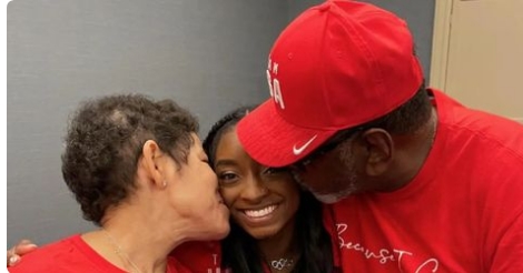 JUST IN: Simone Biles starved as child by addict mom, adopted by grandparents who ‘calm’ her in comps and she... See more