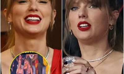 WATCH Taylor Swift sends Super Bowl crowd wild as she chugs her drunk on the jumbotron in Las Vegas… before slamming empty cup down and celebrating!... see more