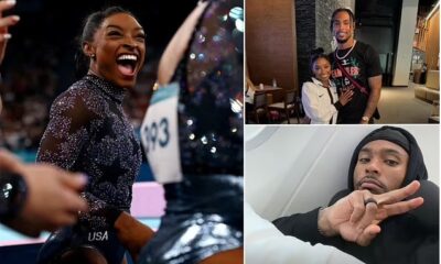 Simone Biles husband Jonathan Owens Jets to Paris to support his wife an American Gymnast. Nothing feels better than a loving supportive hubby, he said with his cracked voice... see more