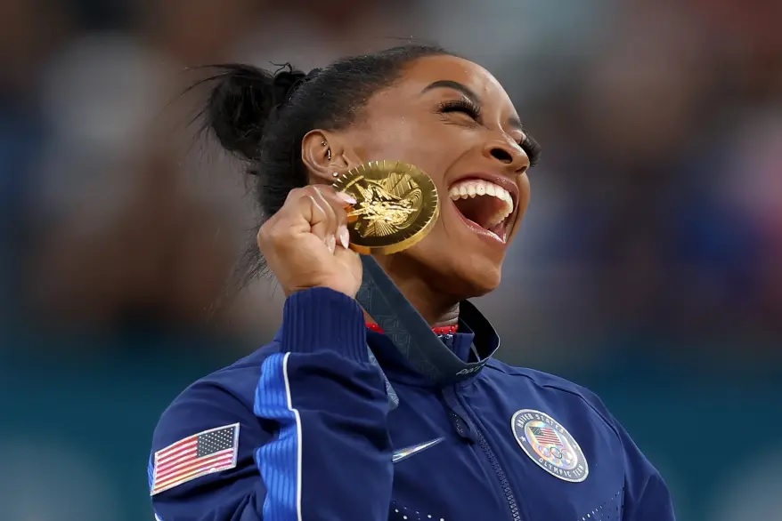 JUST IN: Simone Biles drops major 2028 Olympics hint after winning another gold medal. Cecile Landi, Biles’s gymnastics coach thinks otherwise, Says, “Never gonna see you again in 2028 even if….”