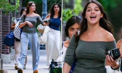 Suri Cruise is Pregnant! – Suri was recently SPOTTED in a casual figure off-the-shoulder blouse and colorful bottoms while stepping out with pals in NYC and Eagle Eyes Fans Spot a Curious Detail… “It is so Obvious” – How will her Father Tom Cruise React?