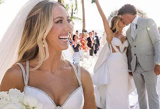 Just moments ago, Chiefs star Patrick Mahomes proved he's every bit the gentleman, as he renewed his vows to his stunning wife, Brittany, with the heartfelt promise, "I will marry you again and again..."